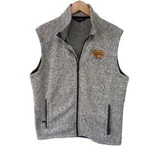 Gray fleece CRACKER BARREL vest size L large